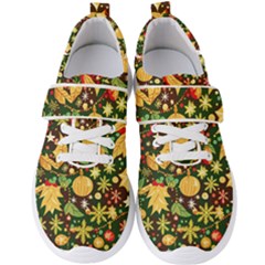 Christmas Pattern Men s Velcro Strap Shoes