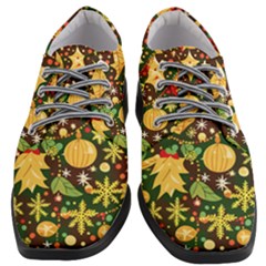 Christmas Pattern Women Heeled Oxford Shoes