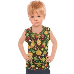 Christmas Pattern Kids  Sport Tank Top