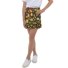 Christmas Pattern Kids  Tennis Skirt by Valentinaart