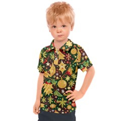 Christmas Pattern Kids  Polo T-shirt