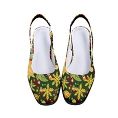 Christmas Pattern Women s Classic Slingback Heels