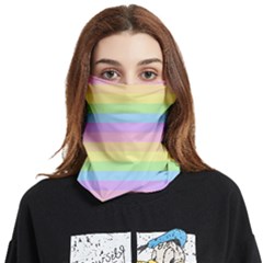 Cute Pastel Rainbow Stripes Face Covering Bandana (two Sides) by Ket1n9