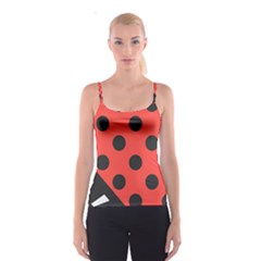 Abstract-bug-cubism-flat-insect Spaghetti Strap Top by Ket1n9