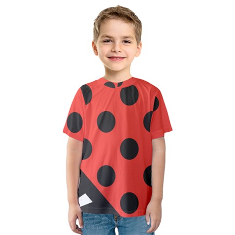 Abstract-bug-cubism-flat-insect Kids  Sport Mesh T-shirt by Ket1n9