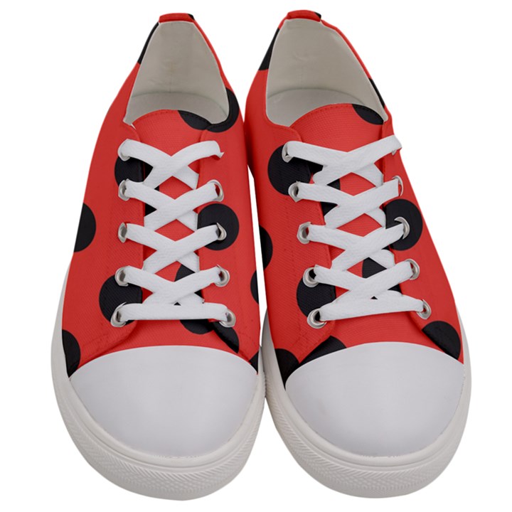 Abstract-bug-cubism-flat-insect Women s Low Top Canvas Sneakers