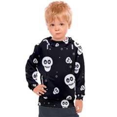 Skull Pattern Kids  Hooded Pullover by Ket1n9