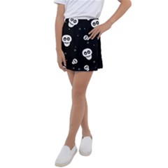 Skull Pattern Kids  Tennis Skirt by Ket1n9