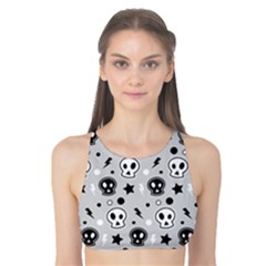 Skull-pattern- Tank Bikini Top by Ket1n9