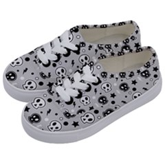 Skull-pattern- Kids  Classic Low Top Sneakers by Ket1n9