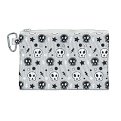 Skull-pattern- Canvas Cosmetic Bag (large) by Ket1n9