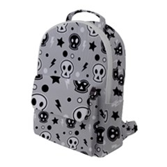 Skull-pattern- Flap Pocket Backpack (large) by Ket1n9