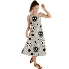 Skull-pattern- Summer Maxi Dress by Ket1n9