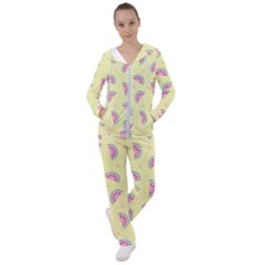 Watermelon Wallpapers  Creative Illustration And Patterns Women s Tracksuit by Ket1n9