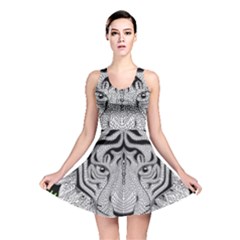 Tiger Head Reversible Skater Dress by Ket1n9