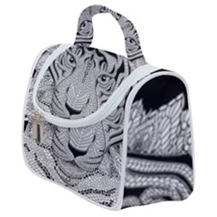 Tiger Head Satchel Handbag by Ket1n9