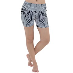 Tiger Head Lightweight Velour Yoga Shorts by Ket1n9