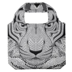 Tiger Head Premium Foldable Grocery Recycle Bag by Ket1n9