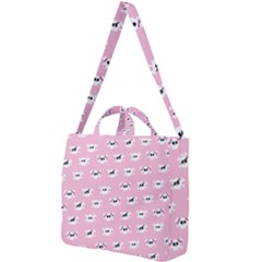 Girly Girlie Punk Skull Square Shoulder Tote Bag by Ket1n9