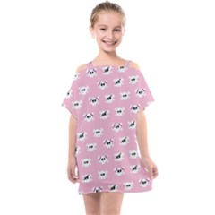 Girly Girlie Punk Skull Kids  One Piece Chiffon Dress by Ket1n9