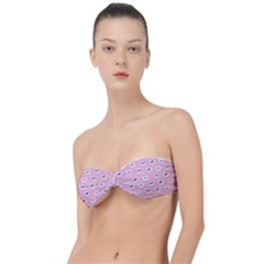 Girly Girlie Punk Skull Classic Bandeau Bikini Top  by Ket1n9