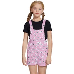 Girly Girlie Punk Skull Kids  Short Overalls by Ket1n9