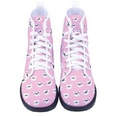 Girly Girlie Punk Skull Kid s High-top Canvas Sneakers by Ket1n9