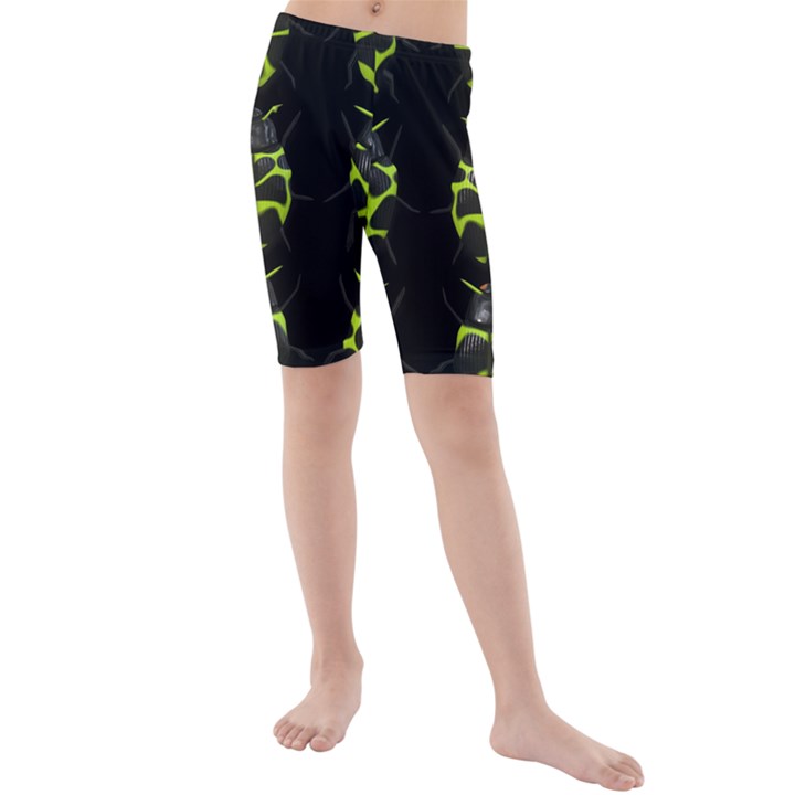 Beetles-insects-bugs- Kids  Mid Length Swim Shorts