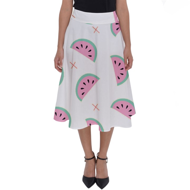 Watermelon Wallpapers  Creative Illustration And Patterns Perfect Length Midi Skirt