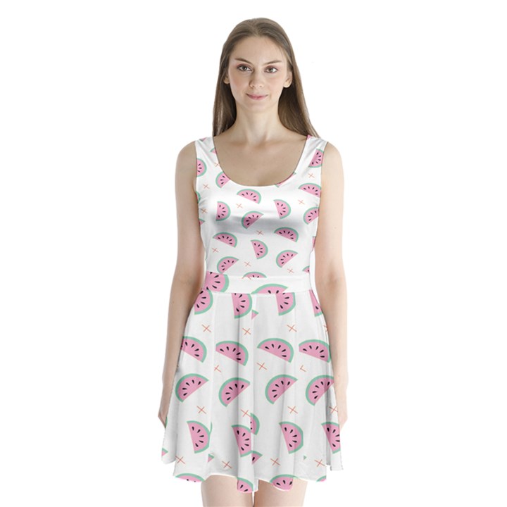 Watermelon Wallpapers  Creative Illustration And Patterns Split Back Mini Dress 