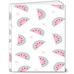 Watermelon Wallpapers  Creative Illustration And Patterns 8  X 10  Hardcover Notebook by Ket1n9