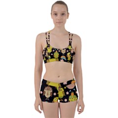 Cute Owls Pattern Perfect Fit Gym Set by Ket1n9