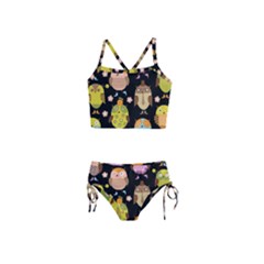 Cute Owls Pattern Girls  Tankini Swimsuit by Ket1n9