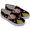 Cute Owls Pattern Kids  Canvas Slip Ons View3