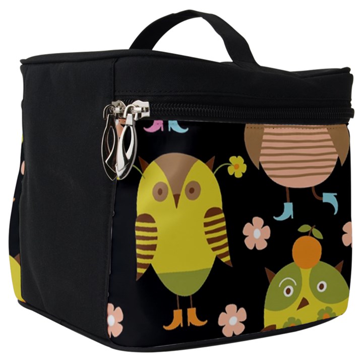 Cute Owls Pattern Make Up Travel Bag (Big)