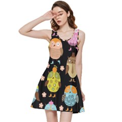 Cute Owls Pattern Inside Out Racerback Dress by Ket1n9