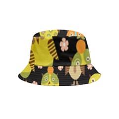 Cute Owls Pattern Bucket Hat (kids) by Ket1n9