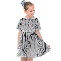 Tiger Head Kids  Sailor Dress by Ket1n9