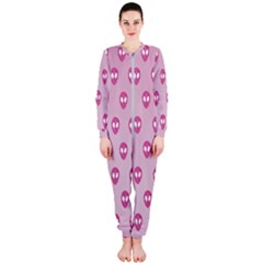 Alien Pattern Pink Onepiece Jumpsuit (ladies) by Ket1n9