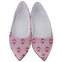 Alien Pattern Pink Women s Low Heels by Ket1n9