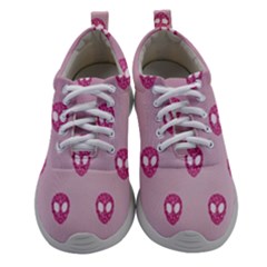 Alien Pattern Pink Women Athletic Shoes by Ket1n9