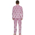 Alien Pattern Pink Men s Long Sleeve Velvet Pocket Pajamas Set View4