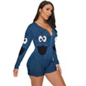 Funny Face Long Sleeve Boyleg Swimsuit View3