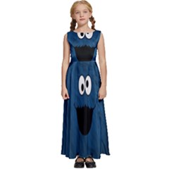 Funny Face Kids  Satin Sleeveless Maxi Dress