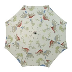 Dinosaur Art Pattern Golf Umbrellas by Ket1n9