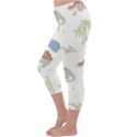 Dinosaur Art Pattern Capri Winter Leggings  View2