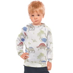 Dinosaur Art Pattern Kids  Hooded Pullover by Ket1n9