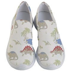 Dinosaur Art Pattern Women s Lightweight Slip Ons by Ket1n9