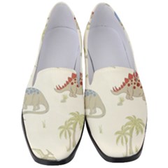 Dinosaur Art Pattern Women s Classic Loafer Heels by Ket1n9