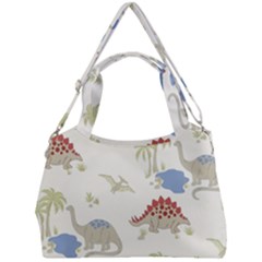 Dinosaur Art Pattern Double Compartment Shoulder Bag by Ket1n9